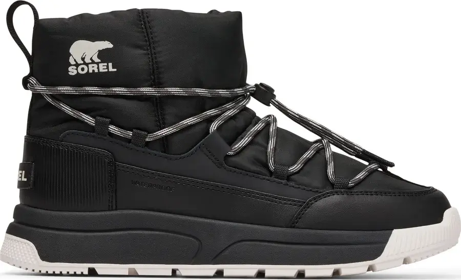 Sorel Whitney III Slip-On -talvisaapas mustana, vaalea pohja