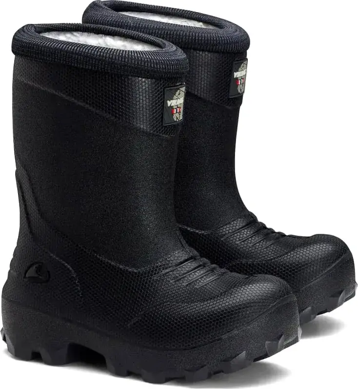 Viking Frost Fighter Warm -lasten talvikumisaapas, musta ja harmaa